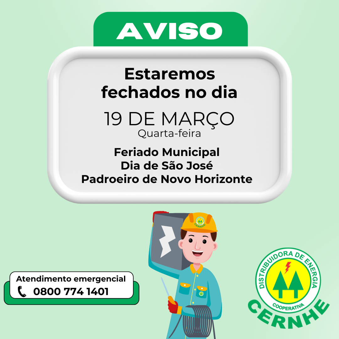 19 DE MARÇO - FERIADO DE SÃO JOSÉ