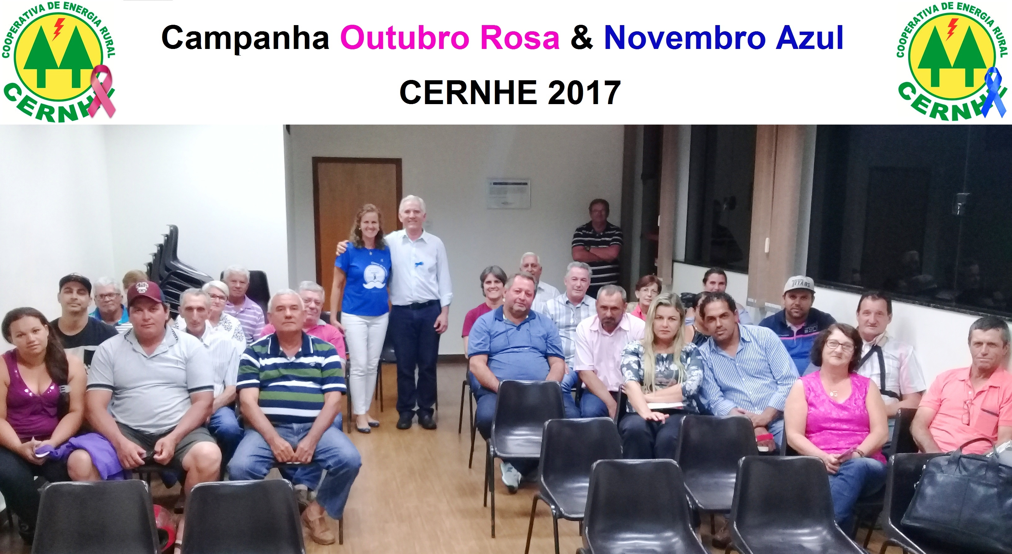 Campanha Outubro Rosa & Novembro Azul CERNHE 2017