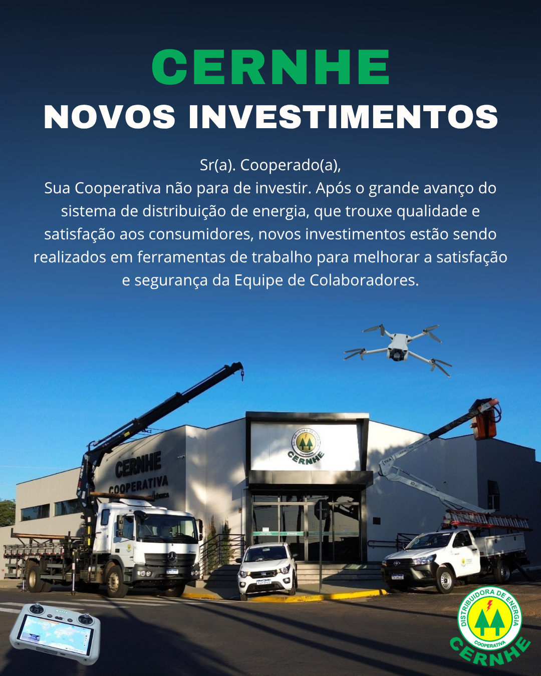 CERNHE - NOVOS INVESTIMENTOS