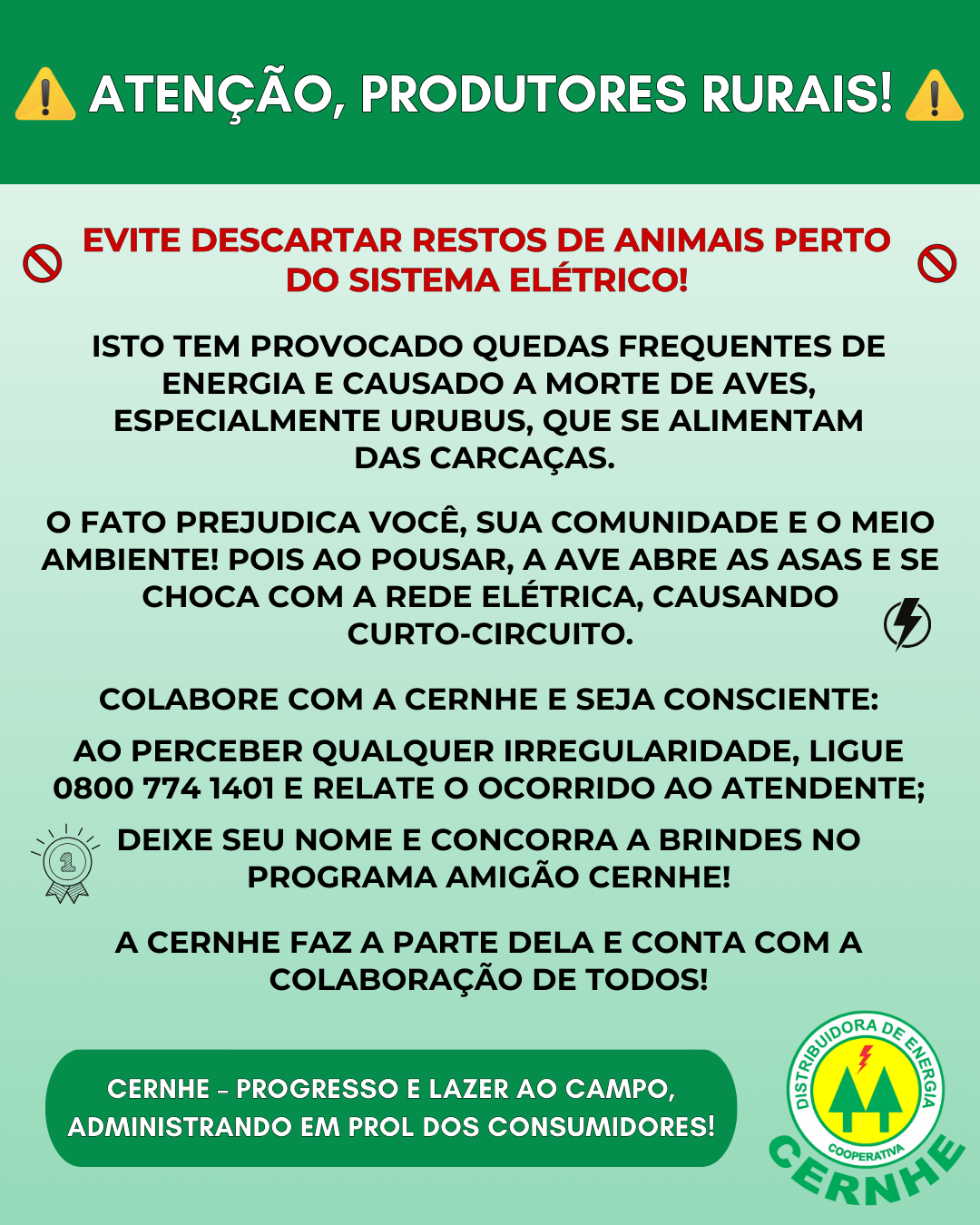 ATENÇÃO, PRODUTORES RURAIS!