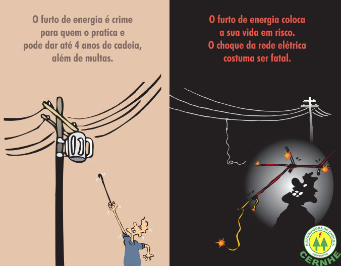 CERNHE ALERTA SOBRE O FURTO DE ENERGIA ELÉTRICA