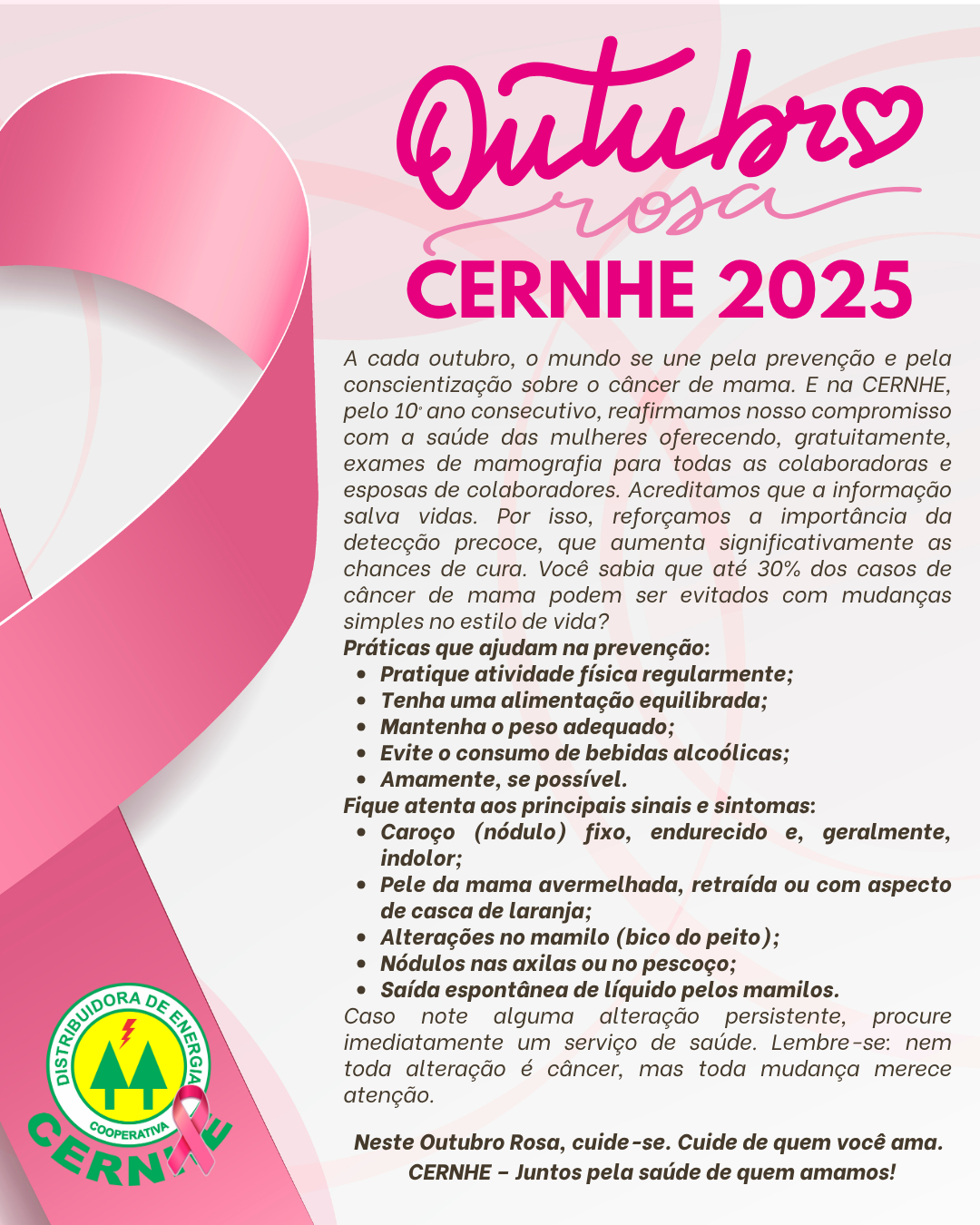 OUTUBRO ROSA CERNHE 2025