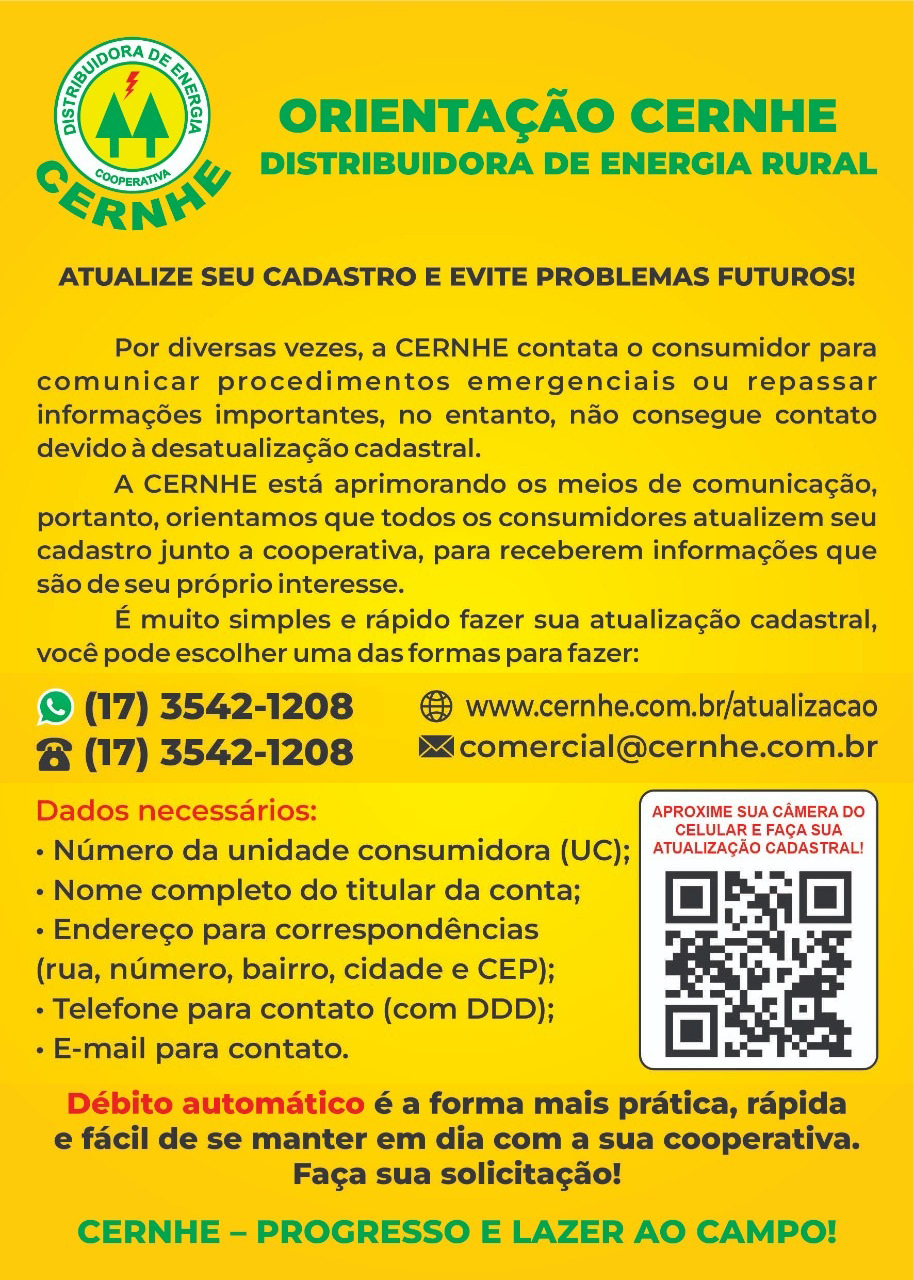 ATUALIZE SEU CADASTRO!